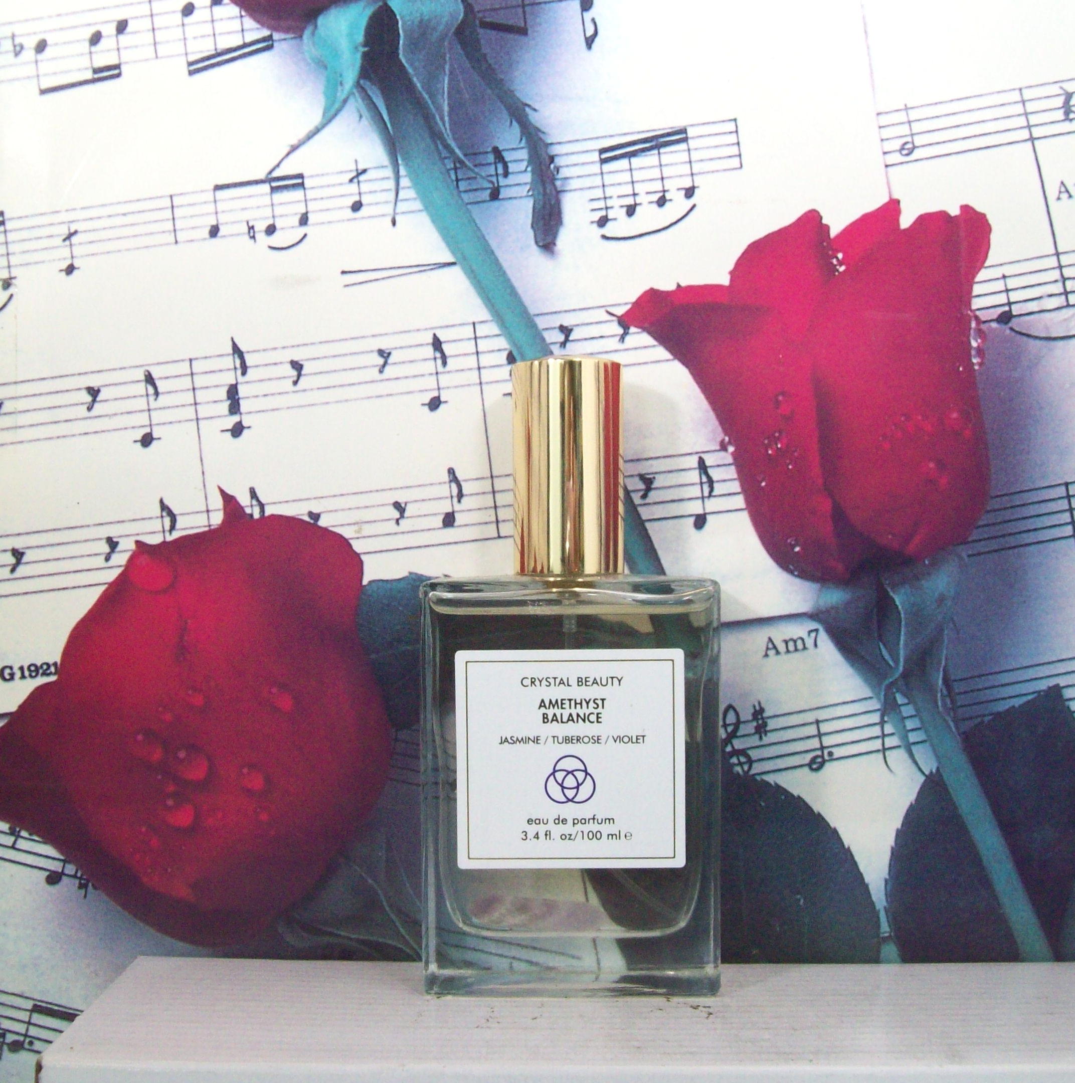 Crystal Beauty Amethyst Balance 3.4 OZ. EDP Spray front view
