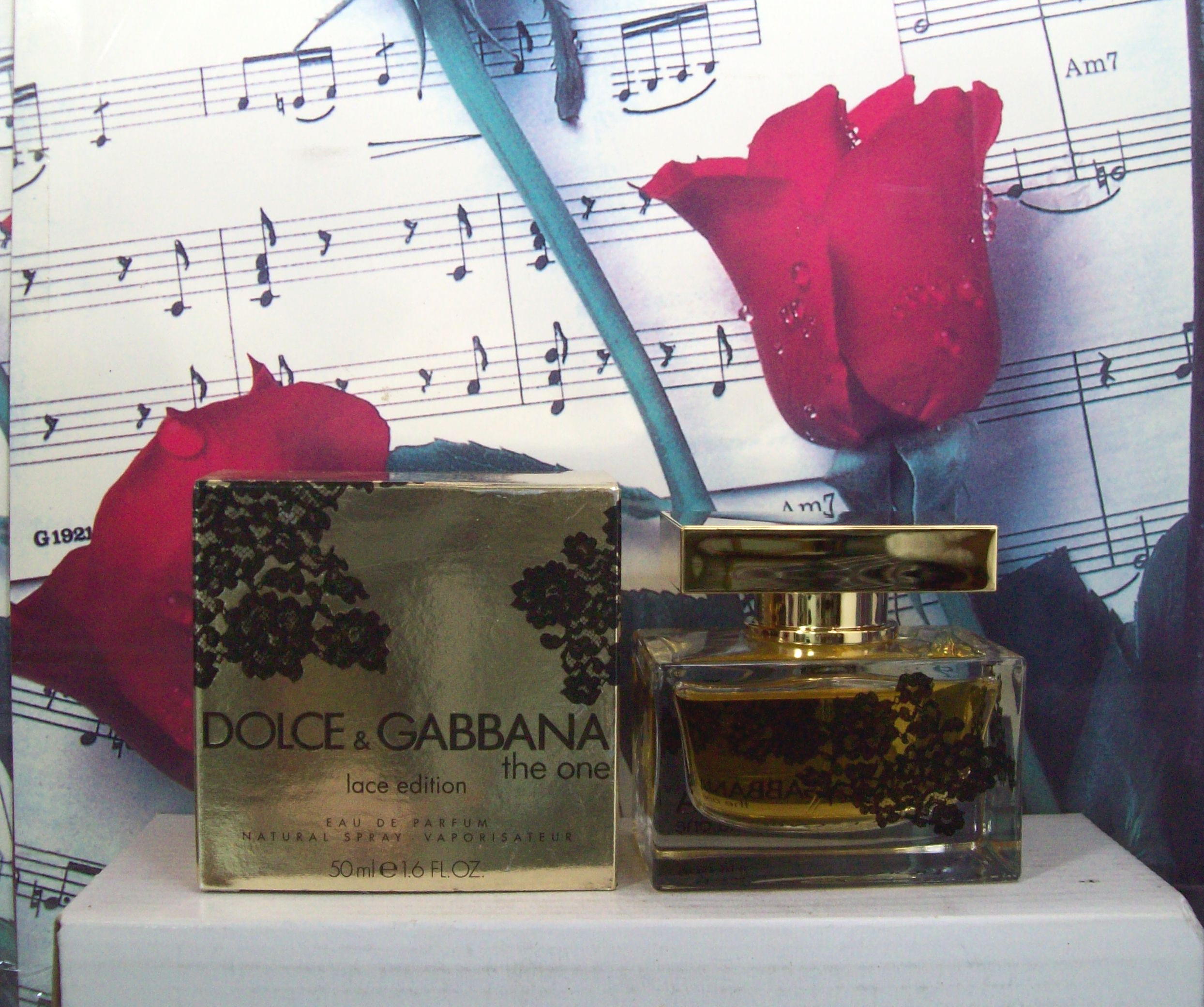 Dolce & Gabbana The One Lace Edition 1.6 OZ EDP Spray bottle front view
