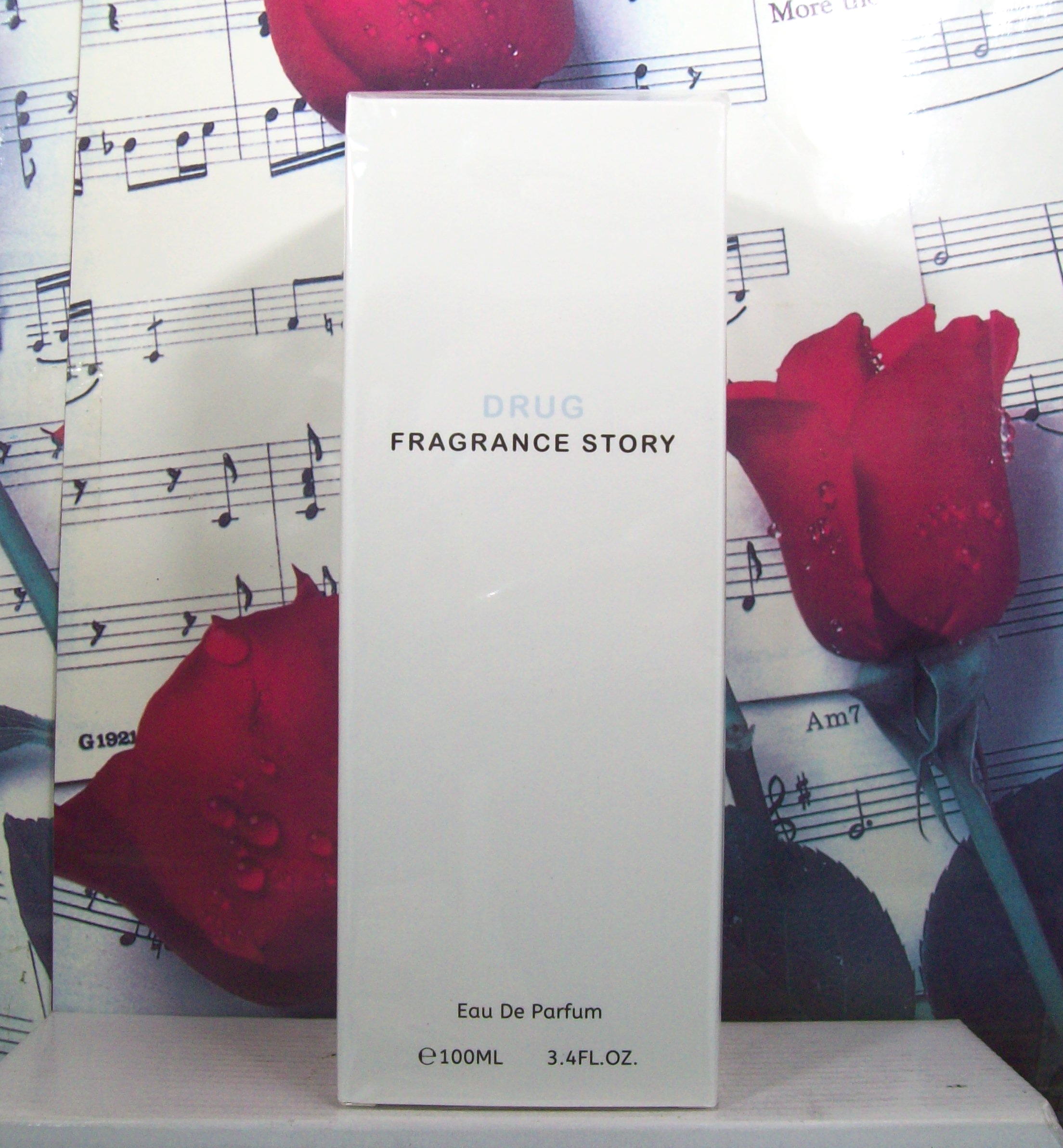 Drug By Fragrance Story 3.4 OZ EDP Spray bottle front view