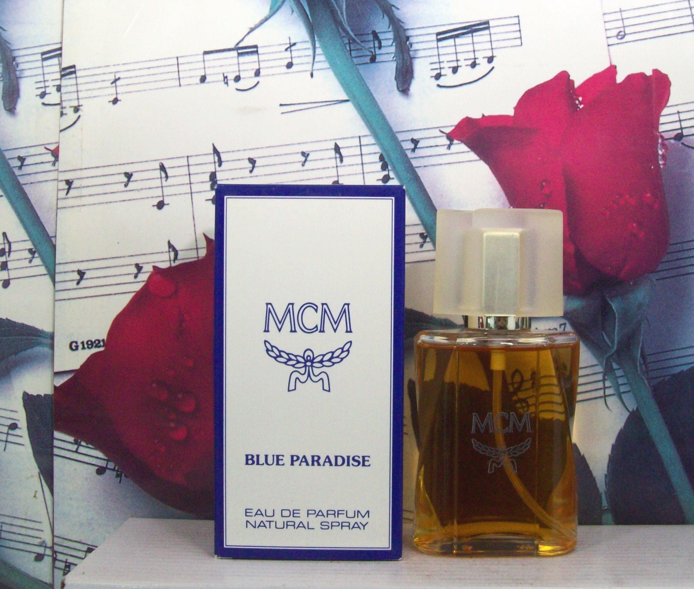 MCM Blue Paradise 1.7 OZ EDP Spray bottle front view