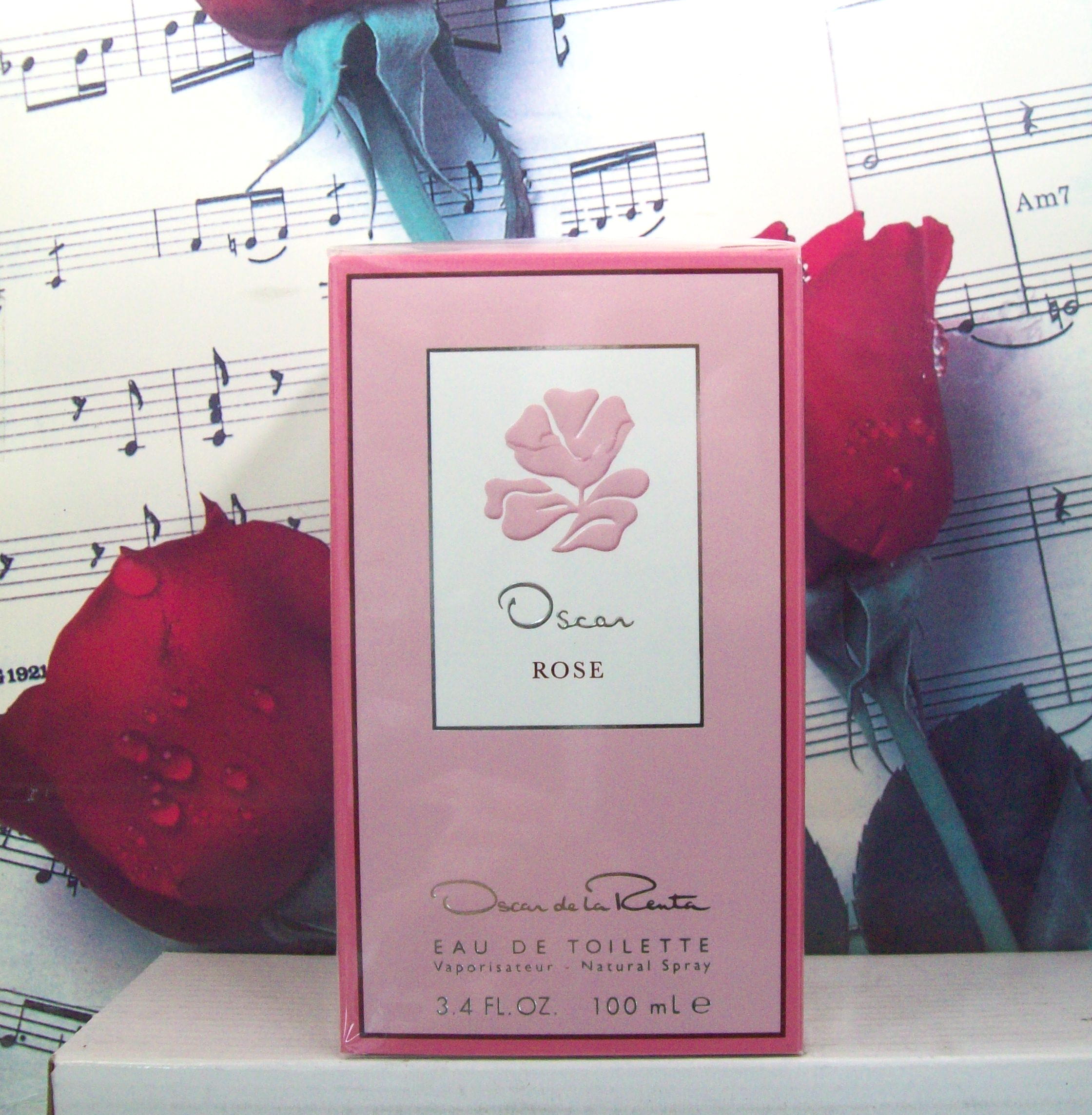 Oscar Rose EDT 3.4 FL. OZ. Spray bottle front view