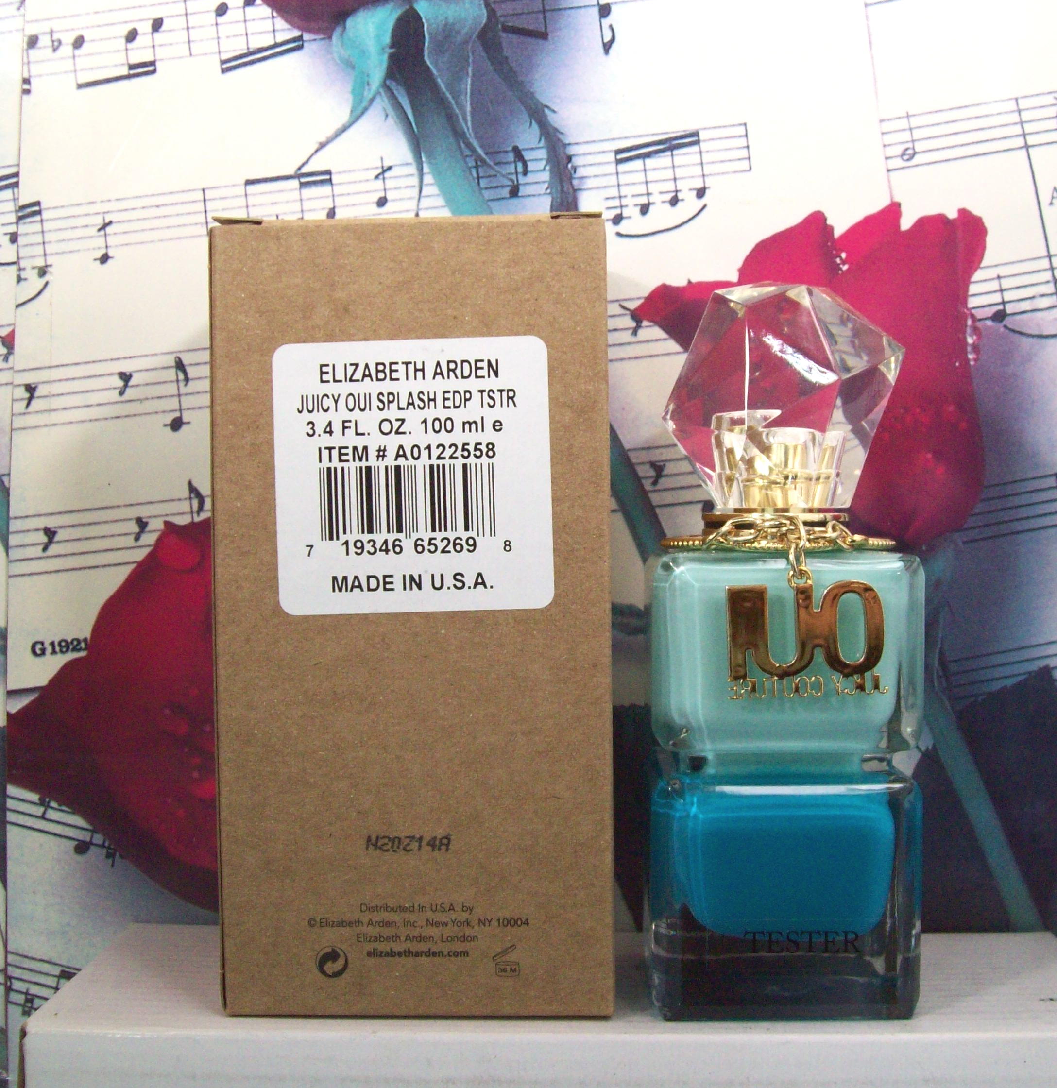 Juicy Couture Oui Splash 3.4 OZ EDP Spray bottle front view