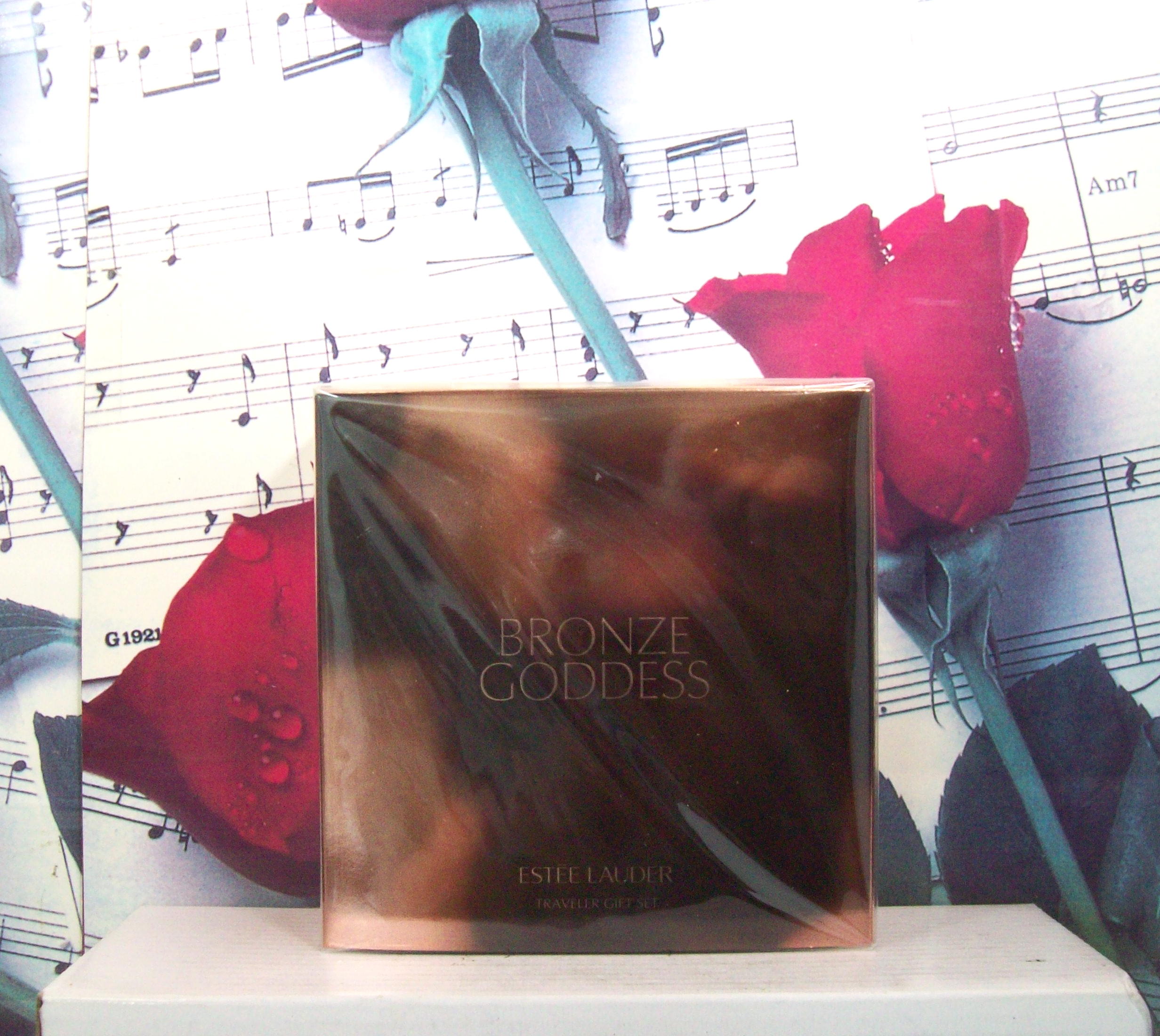 Bronze Goddess Travel Gift Set Eau Fraiche 3.4 OZ and Skinscent 0.25 OZ spray