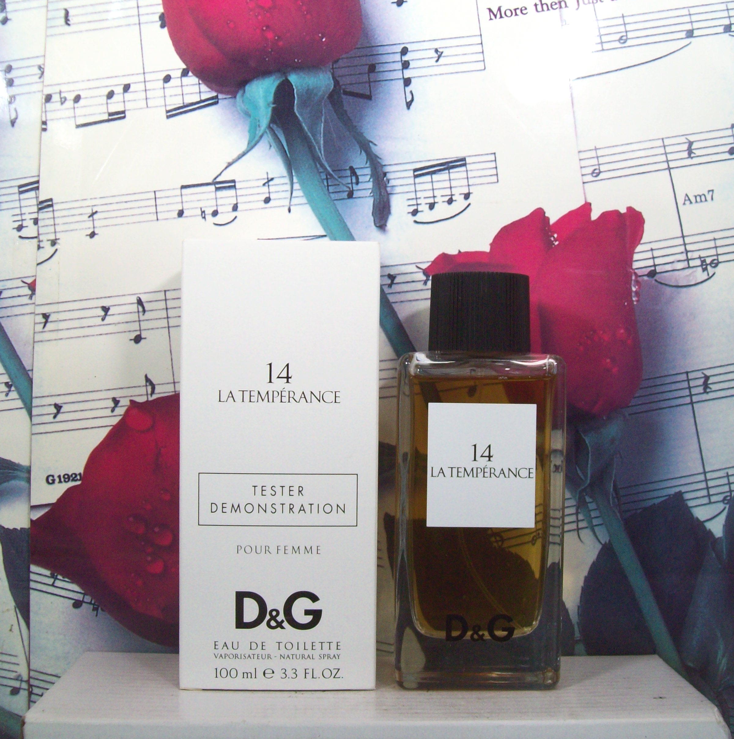 D&G 14 La Temperance EDT 3.3 OZ Dolce & Gabbana bottle