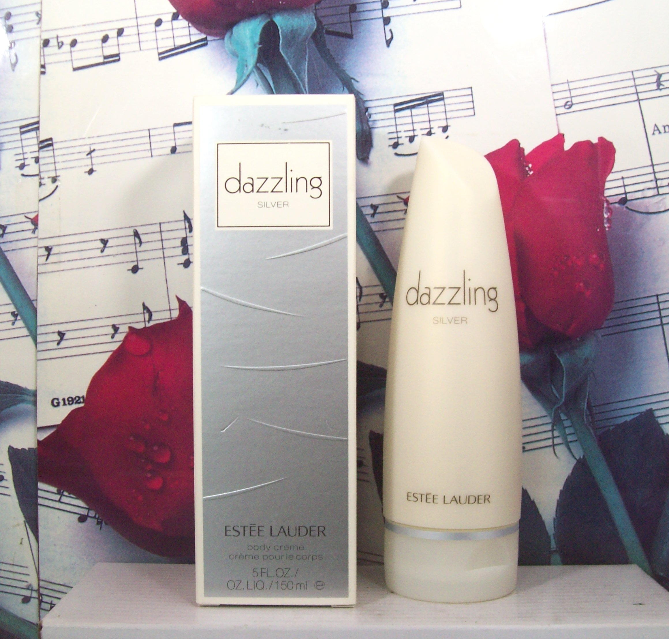 Dazzling Silver Body Creme 5.0 OZ moisturizing cream jar