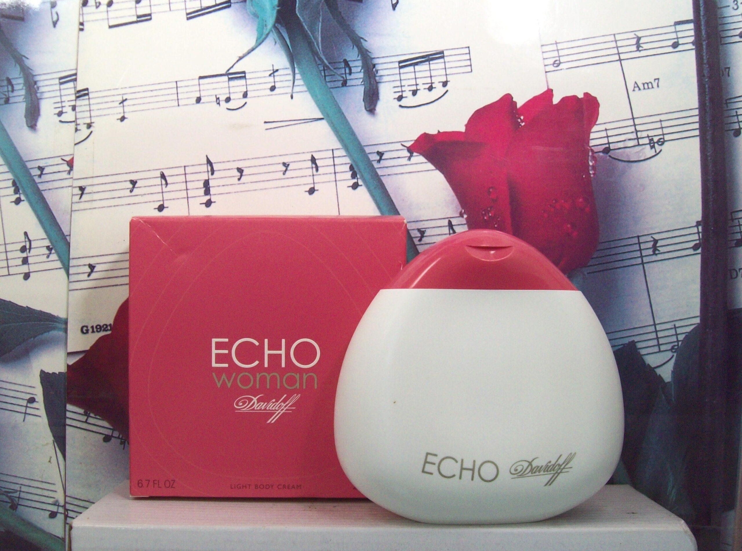 Echo Woman Light Body Cream 6.7 oz by Davidoff front view