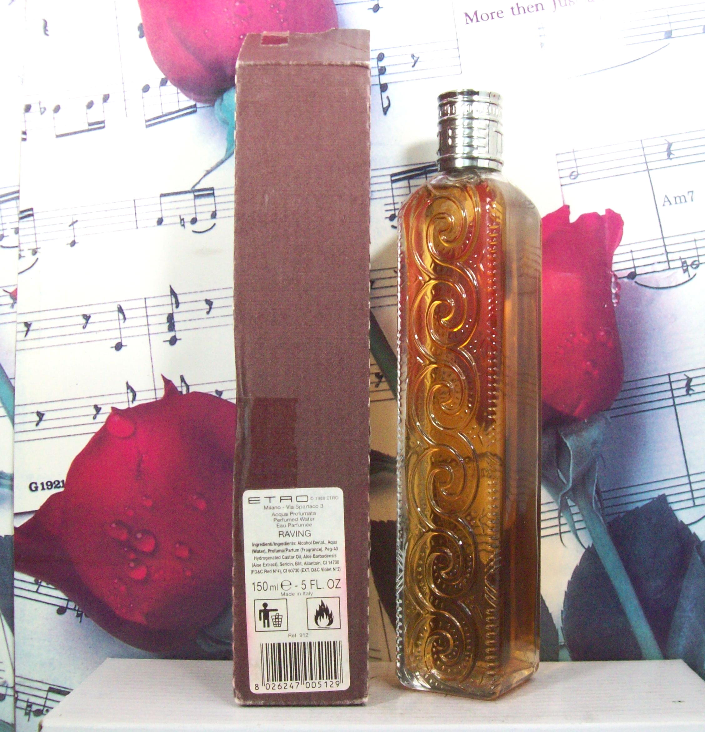 Raving by Etro Perfumed Water Spray 5.0 OZ bottle front view