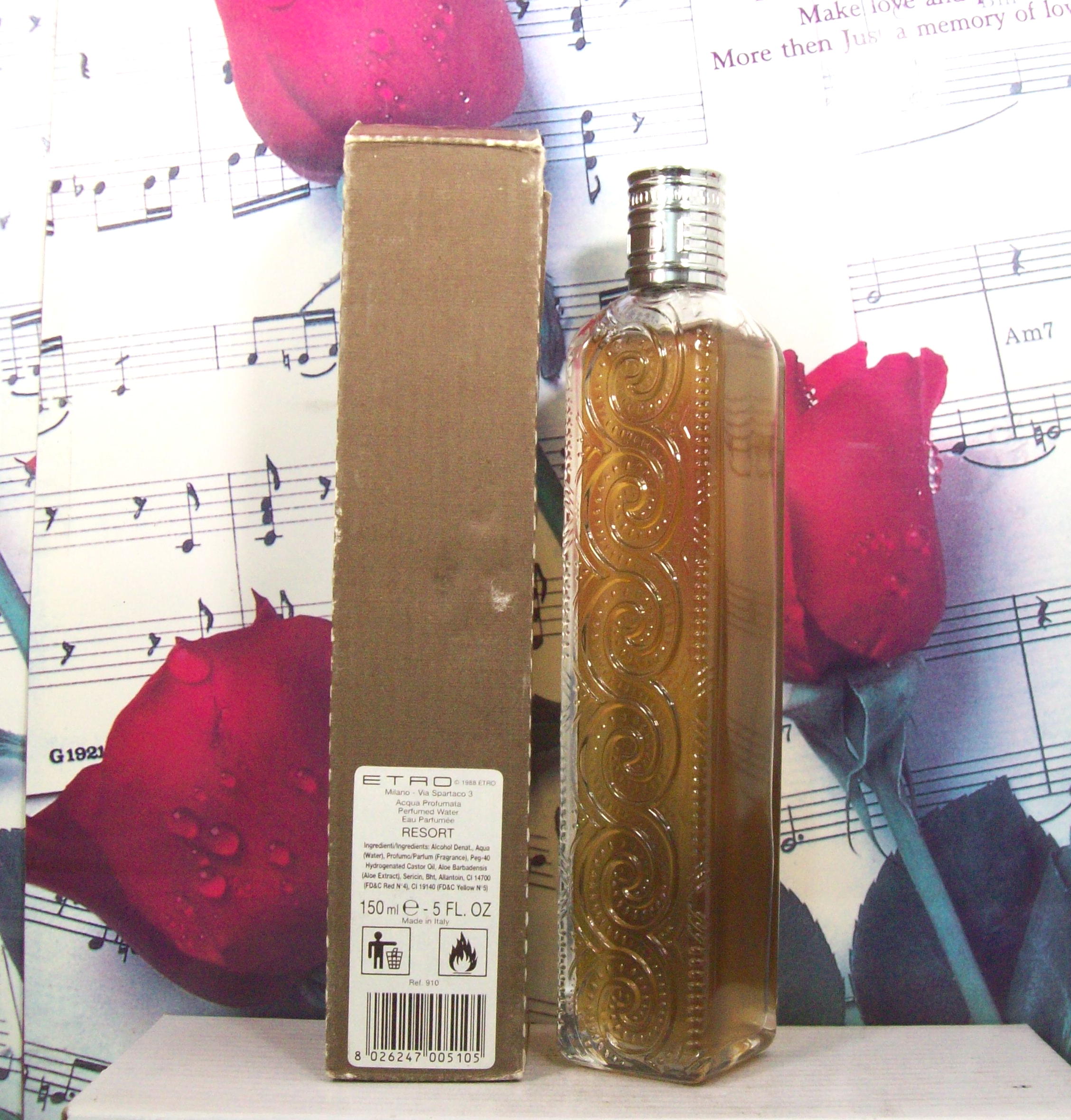 Etro Resort Perfumed Water Spray 5.0 OZ fragrance bottle by Etro