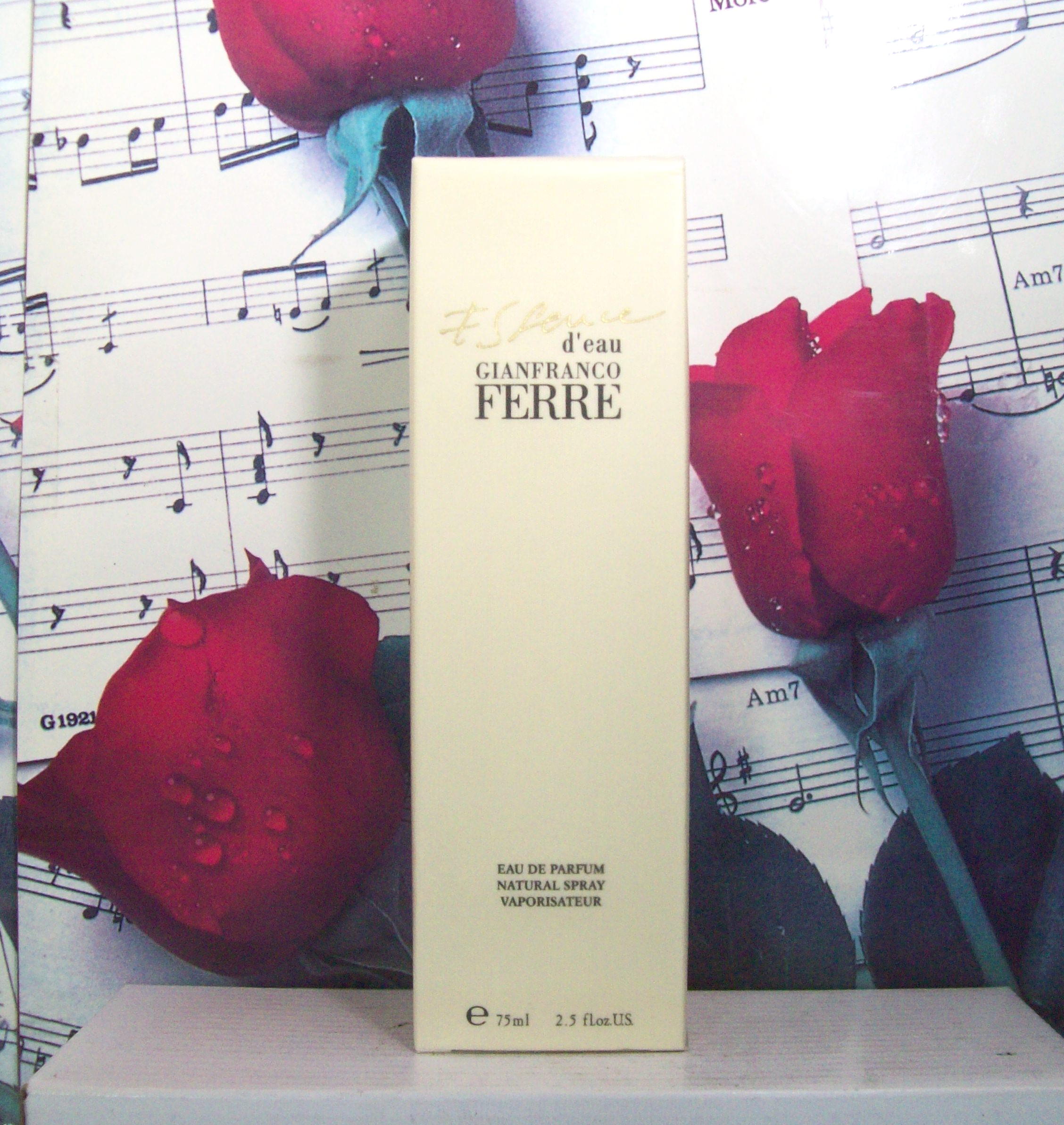 Essence D'Eau Gianfranco Ferre 2.5 OZ EDP Spray front bottle view