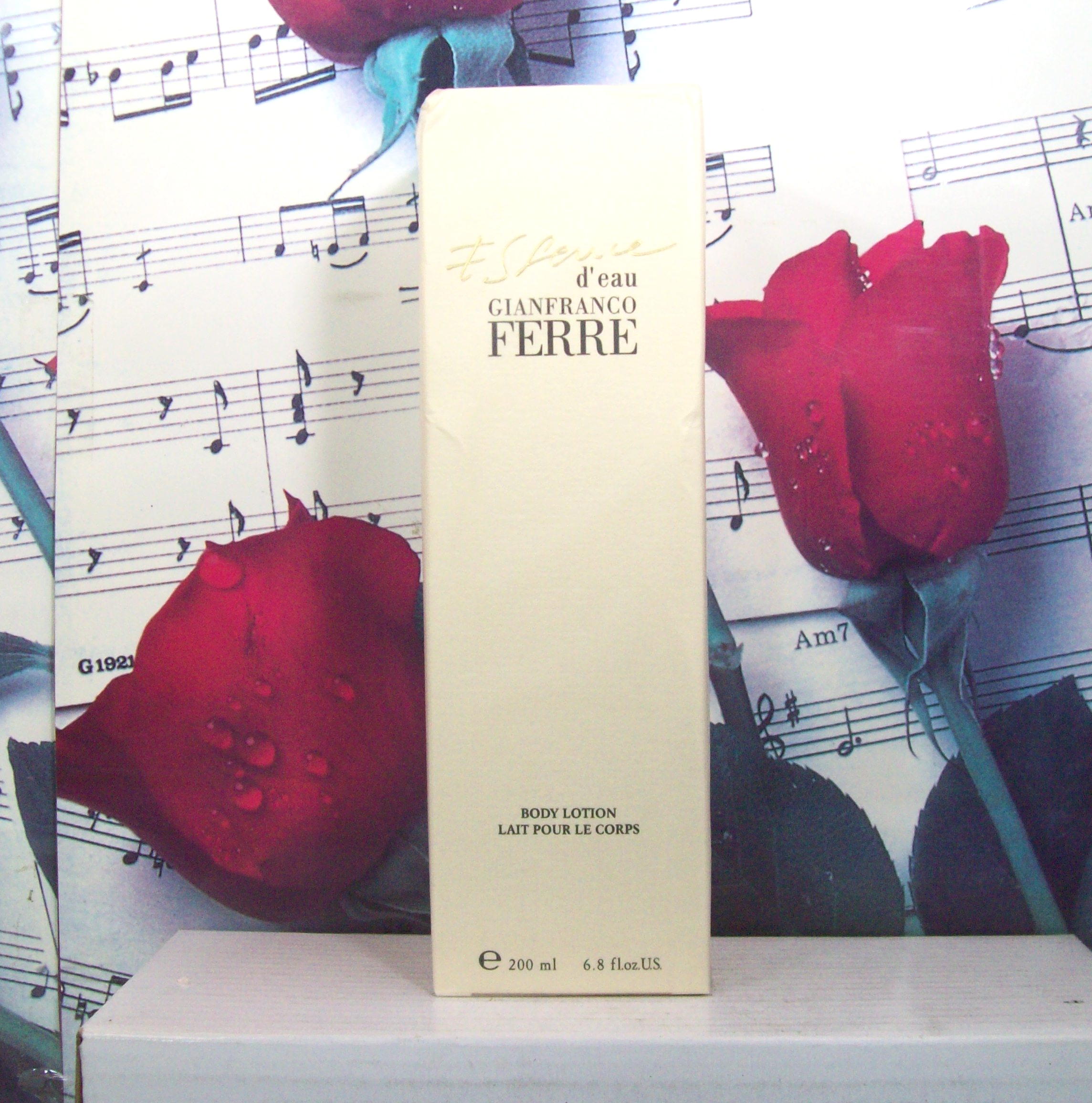 Essence D'Eau Gianfranco Ferre 6.8 OZ. Body Lotion bottle front view