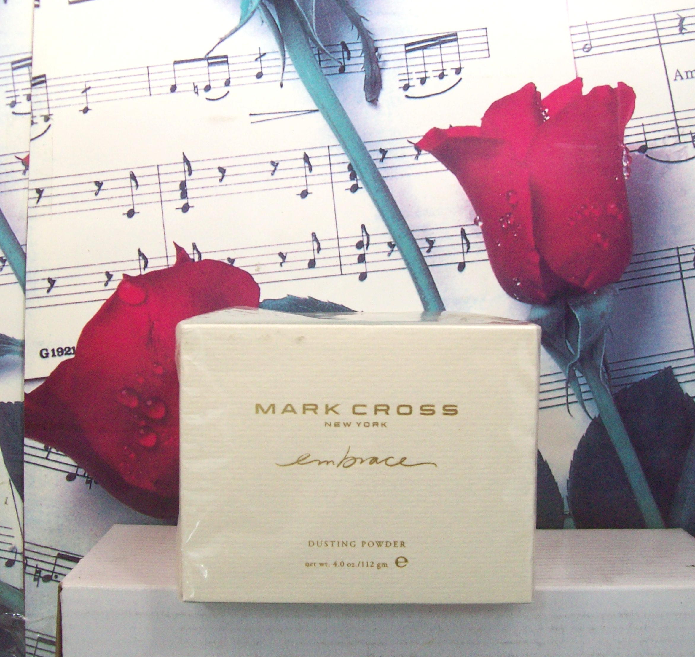Mark Cross Embrace 4.0 OZ Dusting Powder jar front view