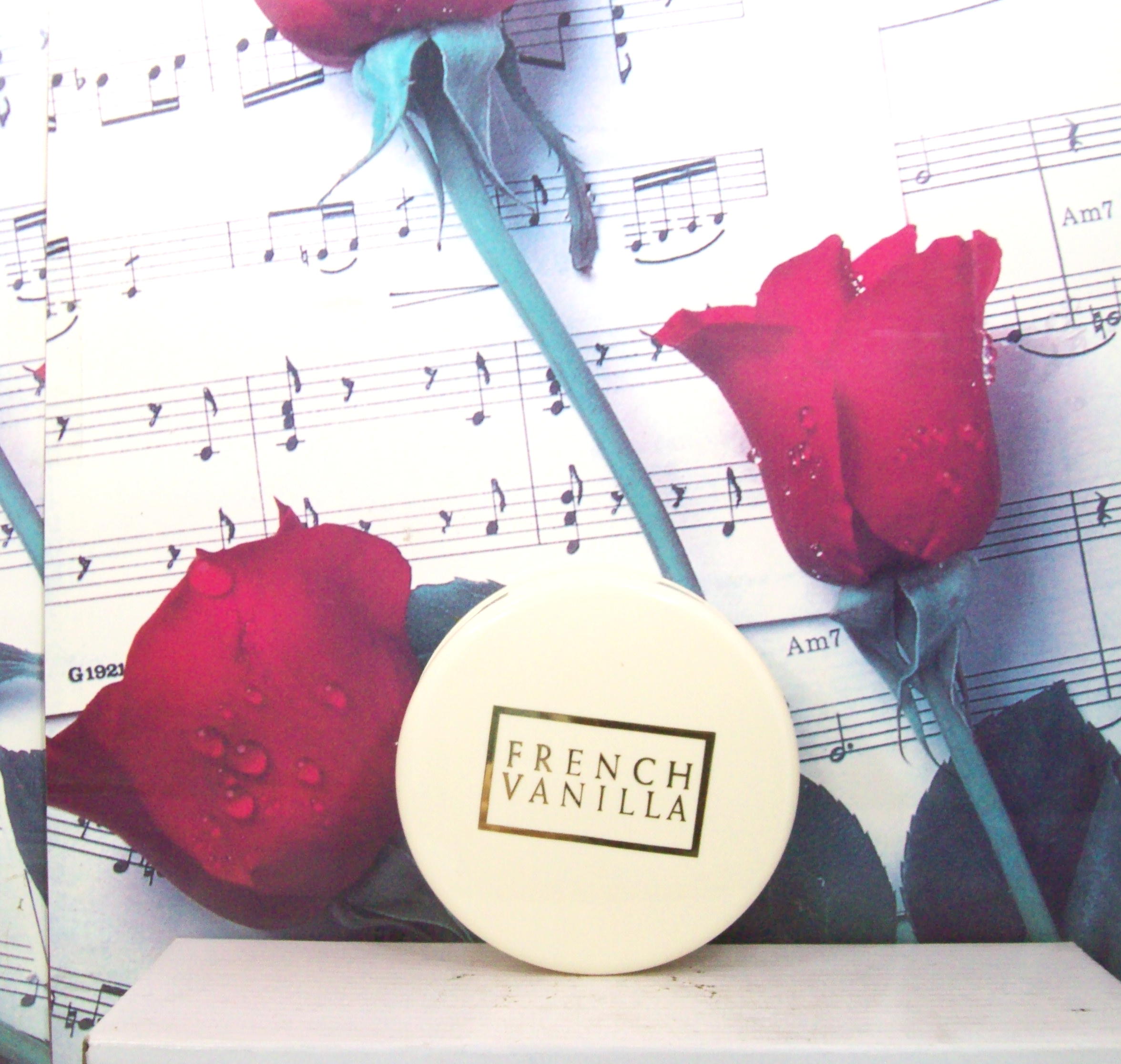 French Vanilla Dana Dusting Powder 1.75 OZ bottle front view