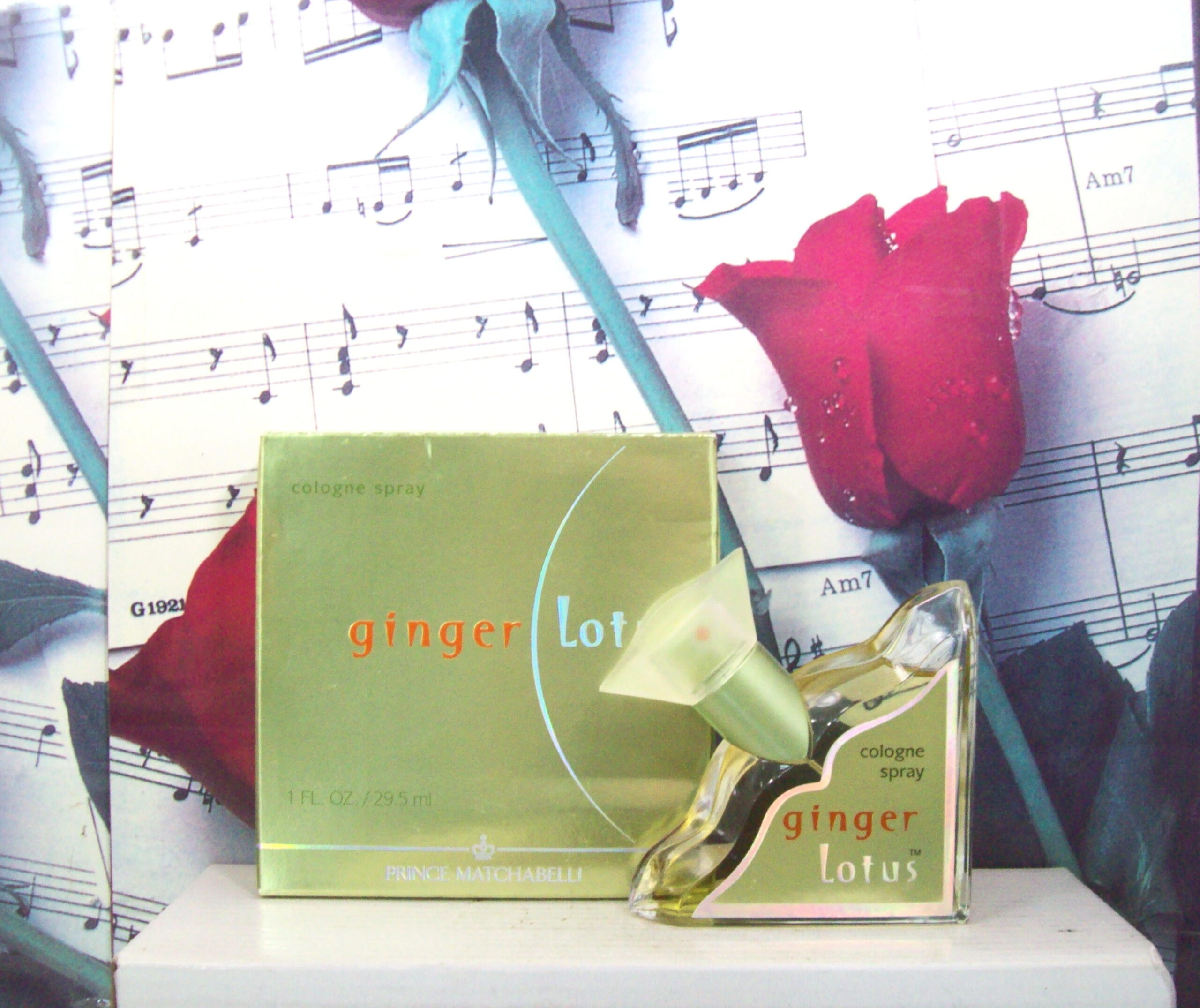 Prince Matchabelli Ginger Lotus Cologne bottle front