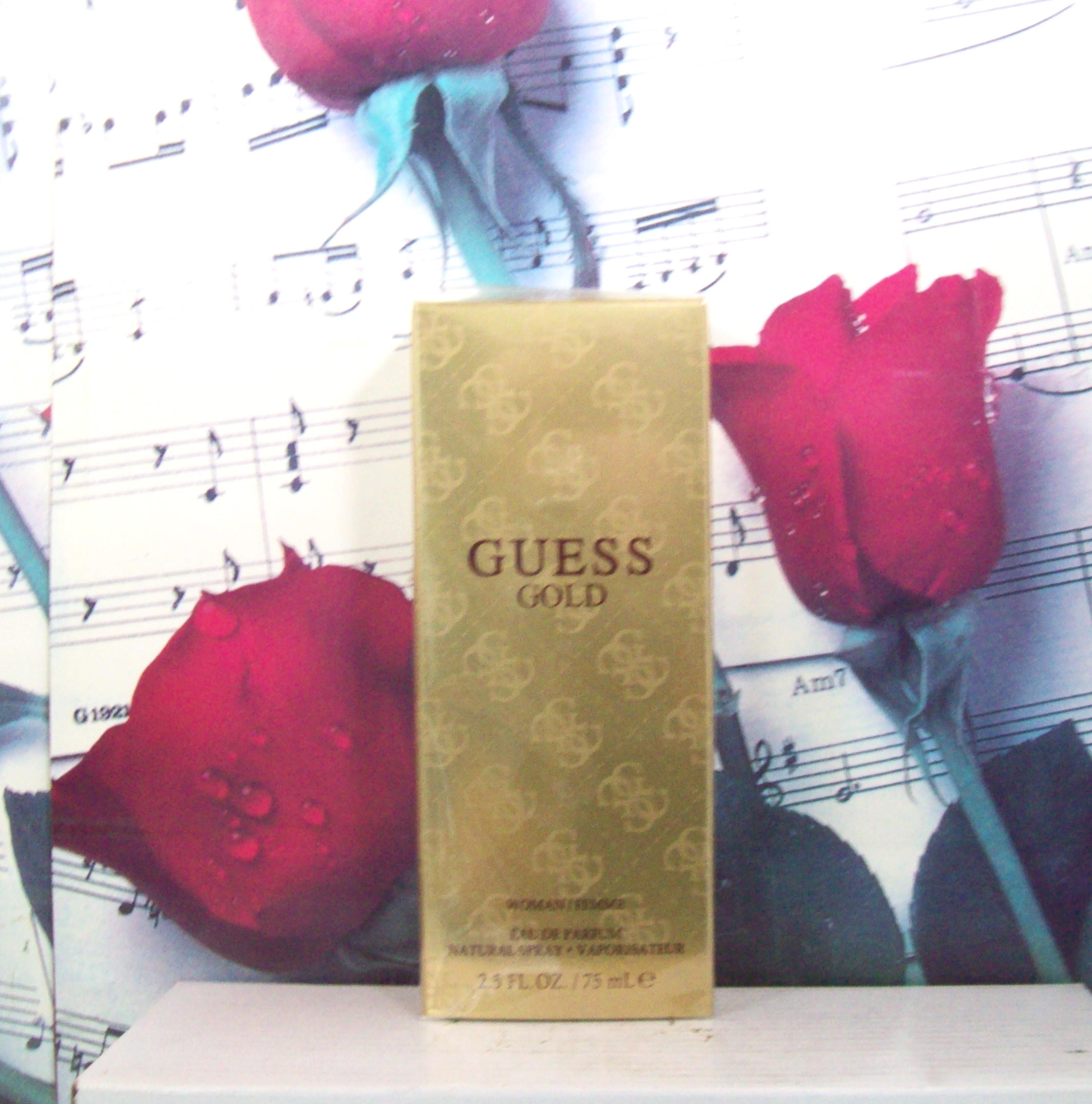 Guess Gold Woman 2.5 oz EDP spray new formula bottle