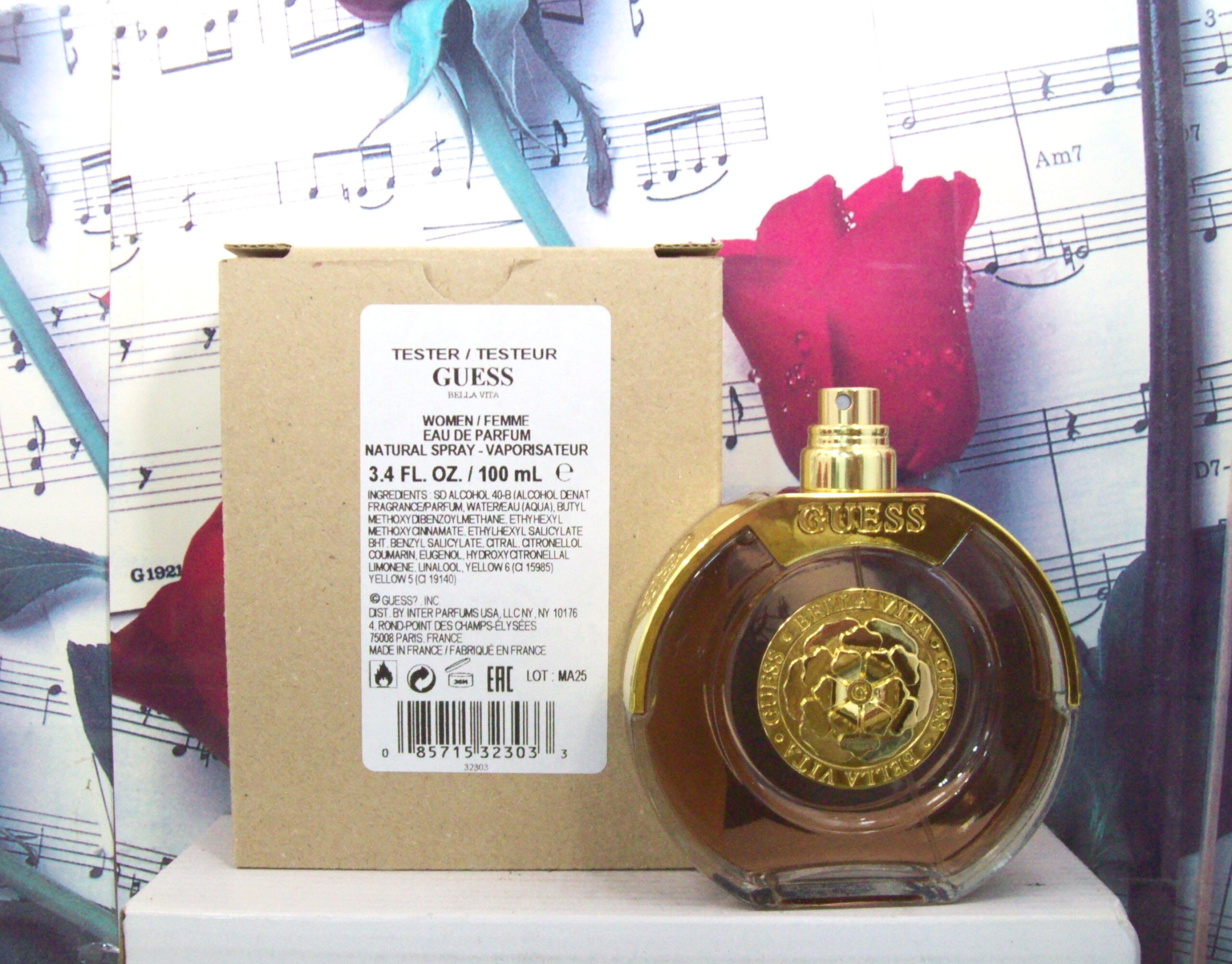 Guess Bella Vita Women EDP 3.4 OZ Spray bottle