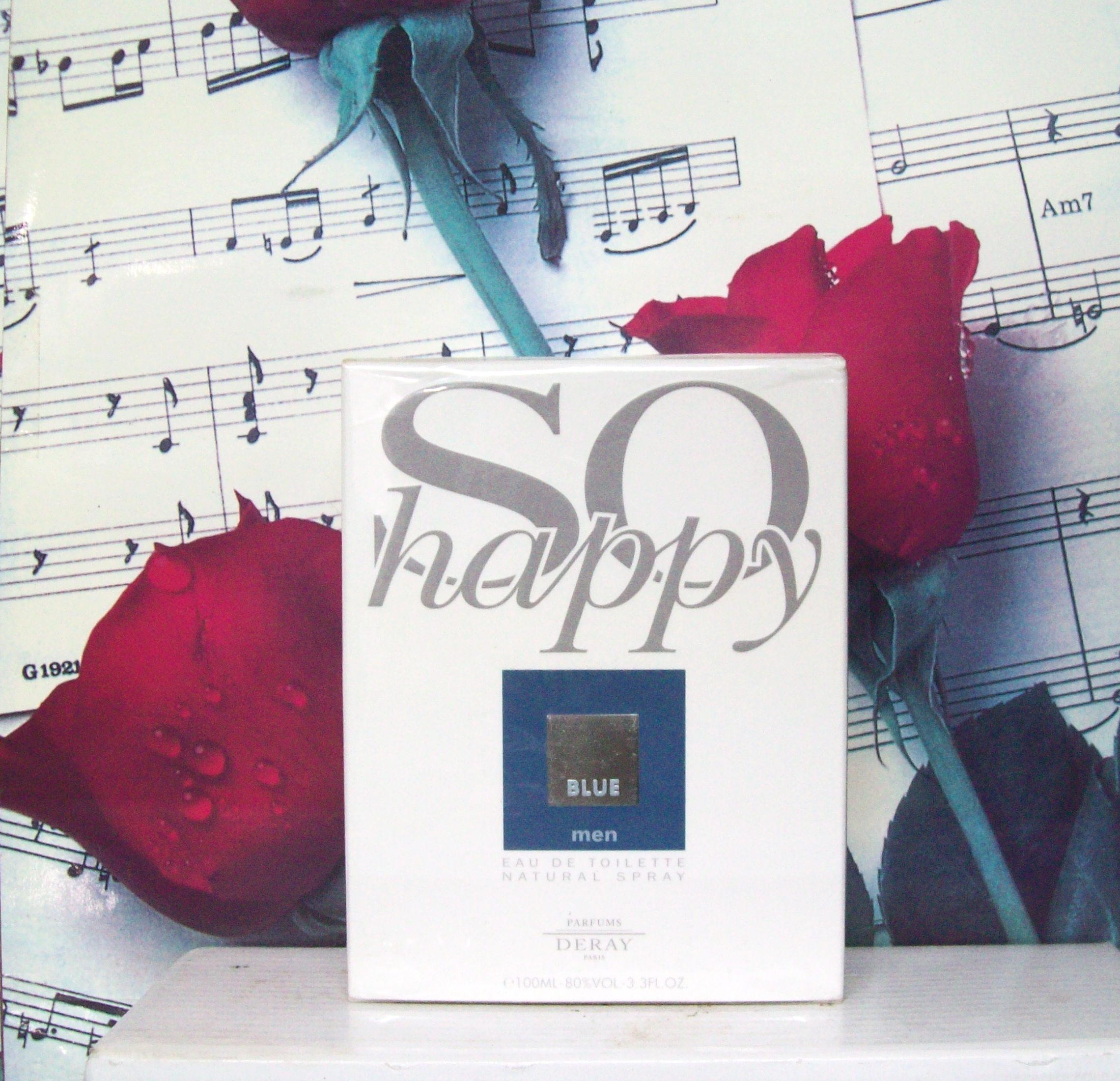 So Happy Blue Men EDT bottle 3.3 OZ