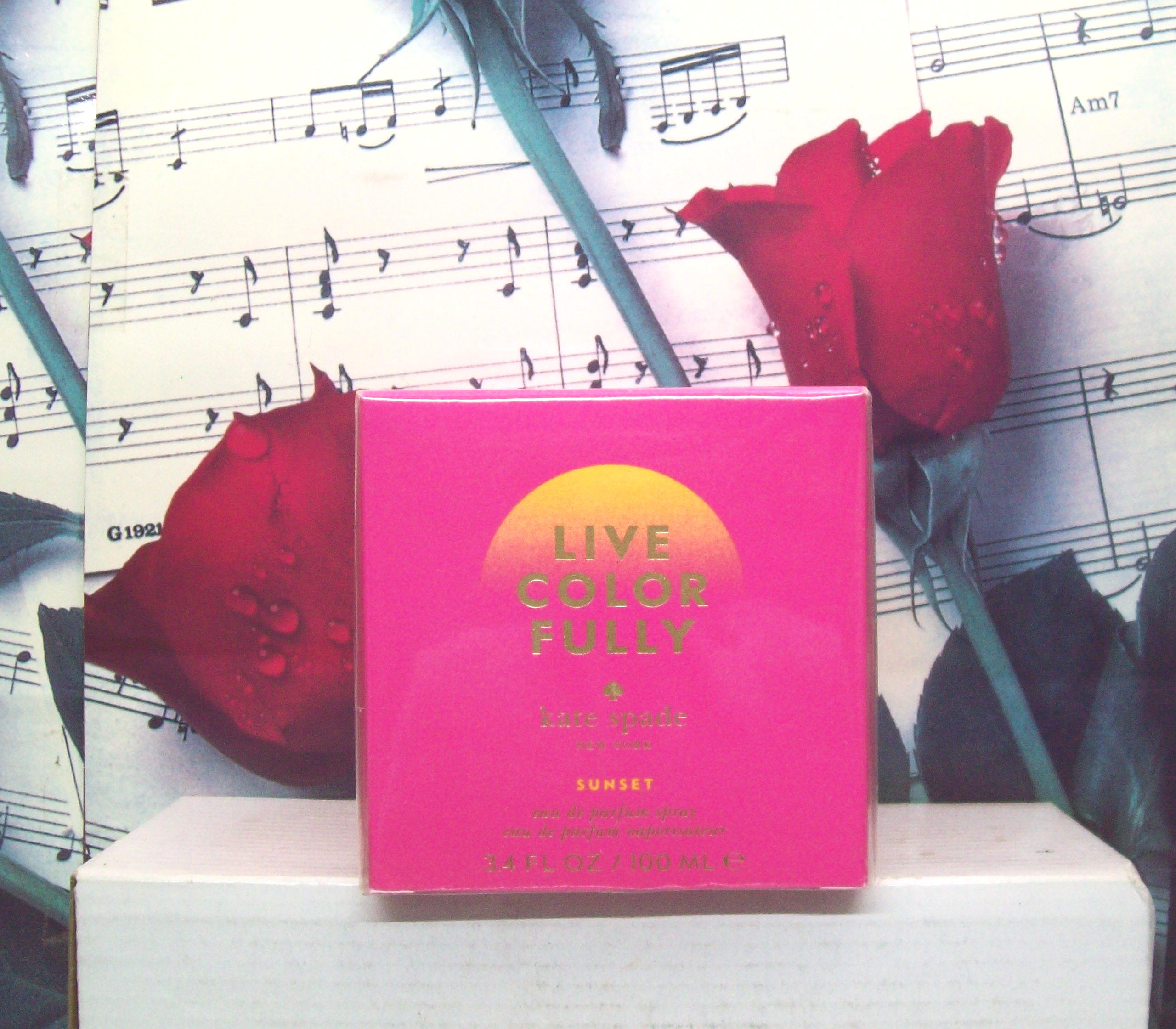 Kate Spade Live Color Fully Sunset EDP 3.3 OZ Eau de Parfum bottle