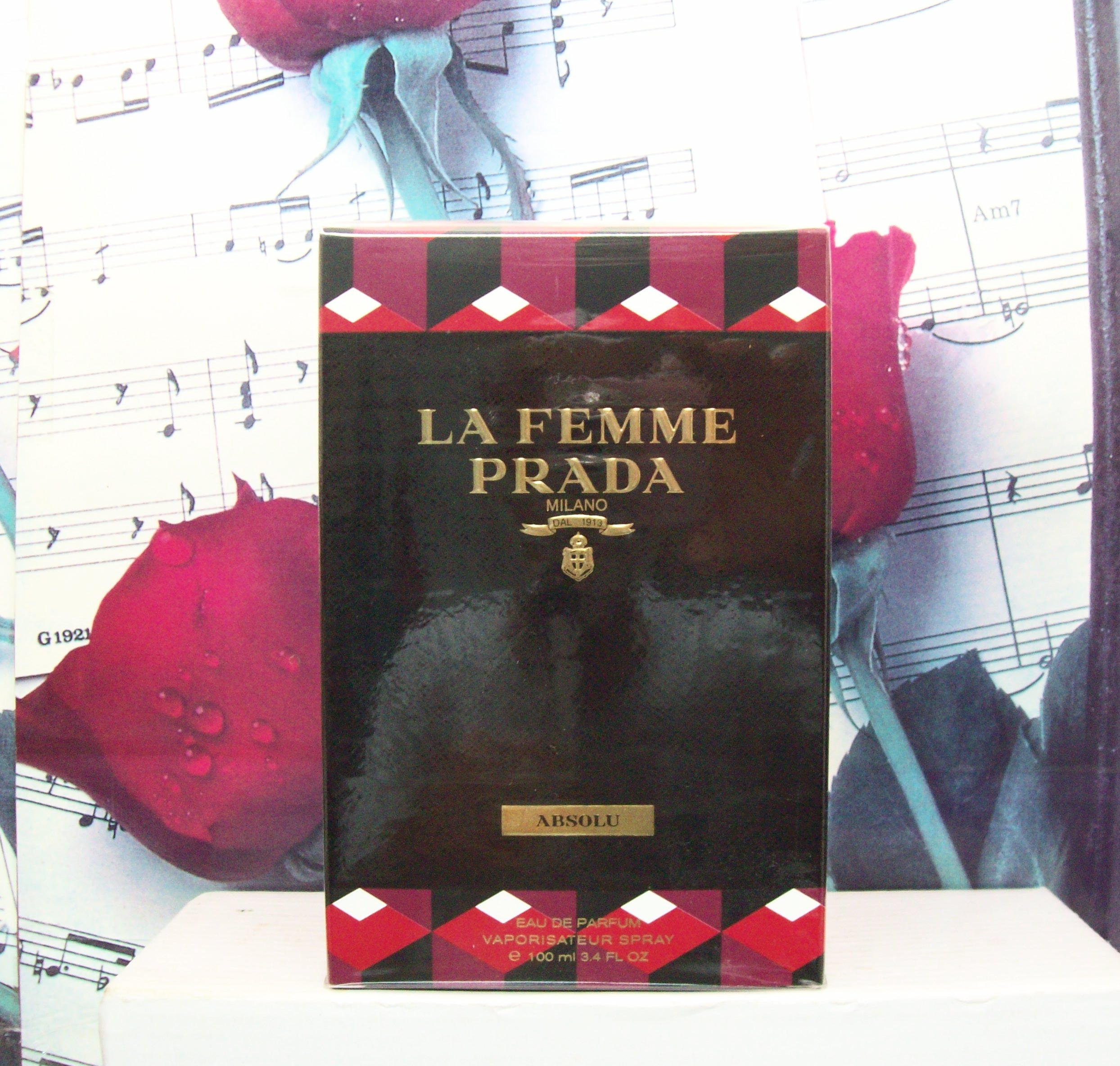 Prada La Femme Absolu EDP 3.4 OZ front bottle